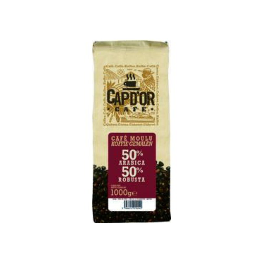 Caf Moulu Arabica Robusta Cap D Or Kg