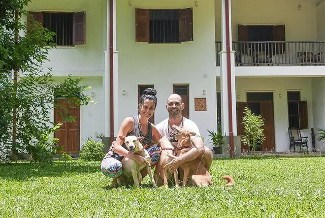 Mayra & Andoni, founders of Parampara in their Retreat House in Sri Lanka