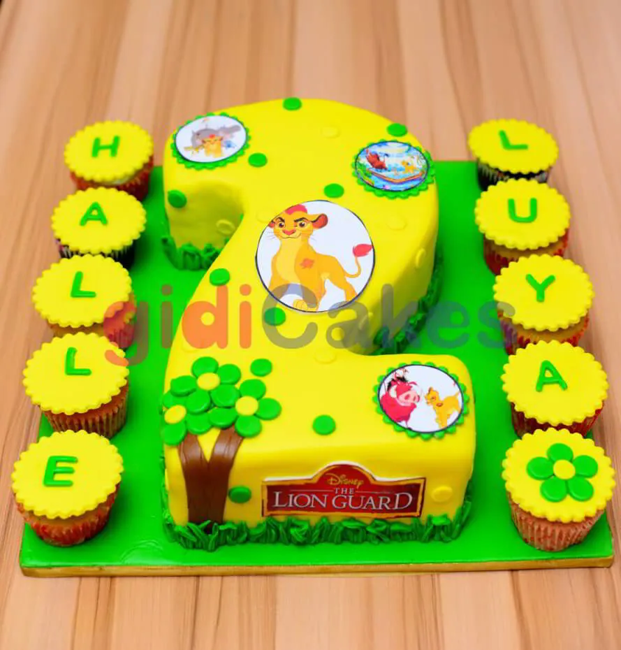 Lionguard Number Cake - Fondant Icing