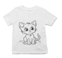 Set pentru colorat tricou - Pisica cu lantisor