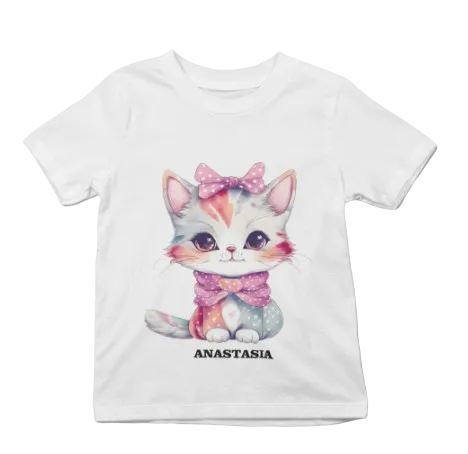 Tricou pisica personalizat cu nume