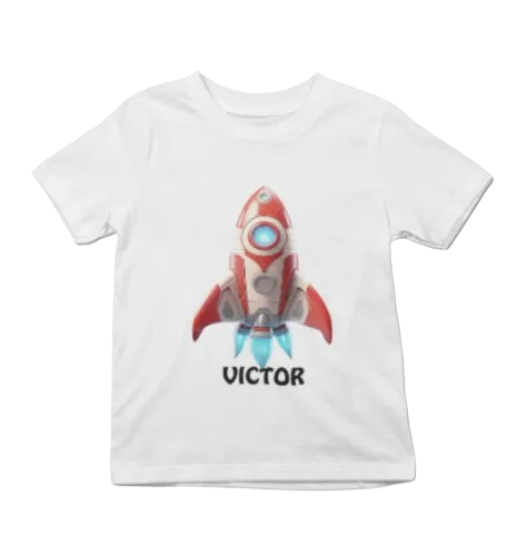 Tricou personalizat cu nume - Racheta spatiala