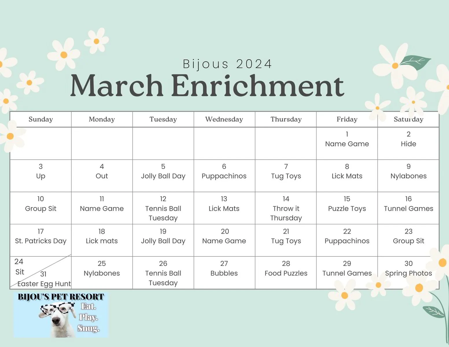 EVENTS Bijou’s Pet Resort Pet Boarding Helena, MT