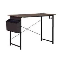 Dacall Writing Desk Espresso Top MDF/Iron RTA 39.4x19.7x30H