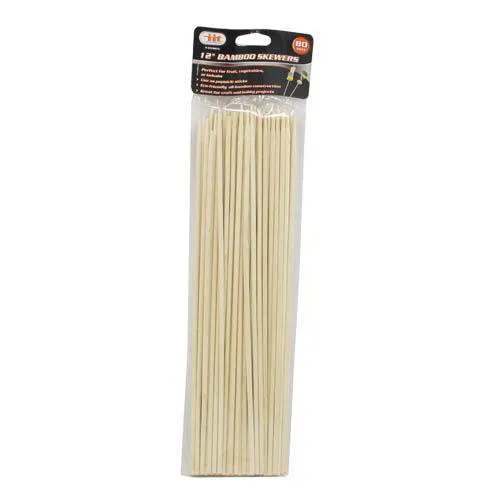 WHOLESALE 80 PACK 12" BAMBOO SKEWERS Perfect for fruit, vegetables