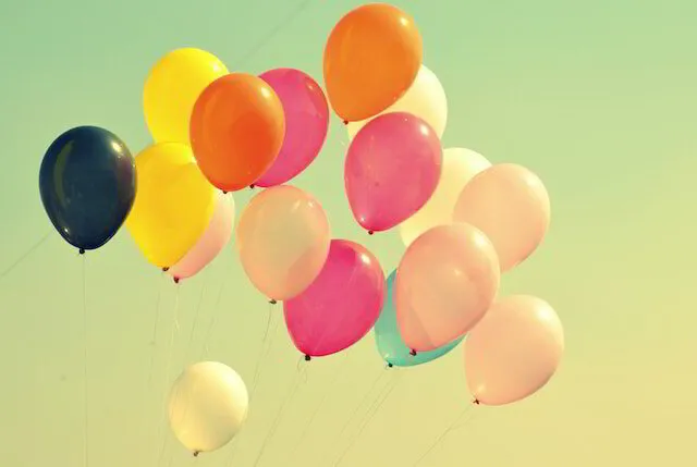 balloons for happy birthday dj event