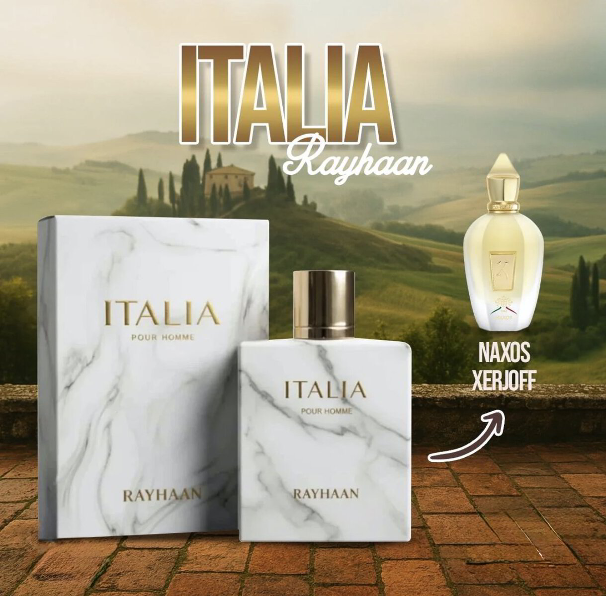 Rayhaan Italia Eau de Parfum 3.4 Oz - 100ml