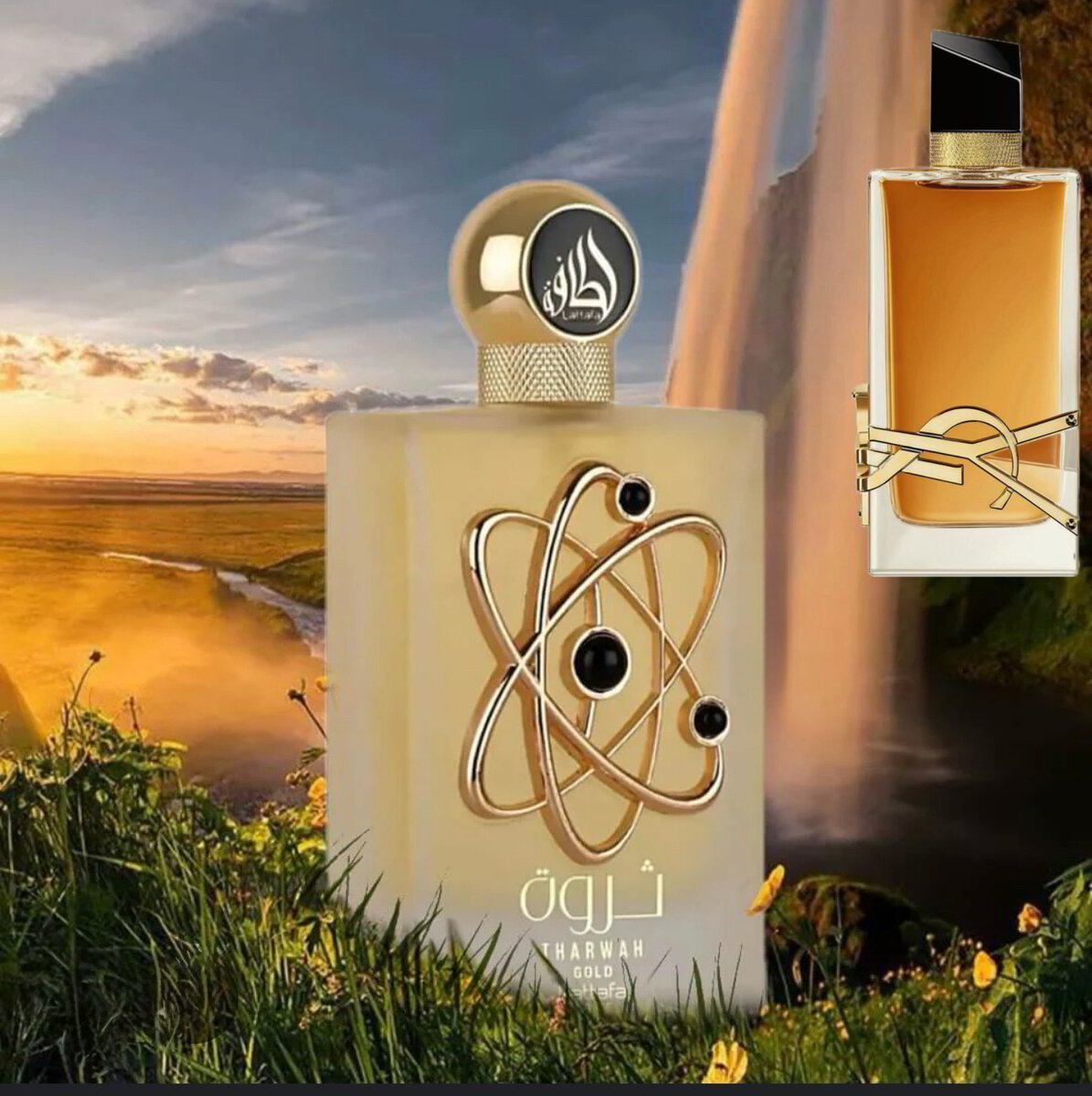 香水(女性用) Lattafa Tharwah Gold Perfume Tharwah Gold by Lattafa Pride EDP 3.4 oz / 100 ml Spray for