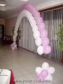Арка от балони с хелий на два реда 