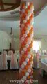 Обличане на колони с балони