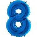 Цифри балони Сини надути с хелий - размер: 40' (101.6 см.)