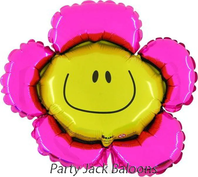 Балон усмихнато цвете с хелий - размер: 36′ (91 см.) 