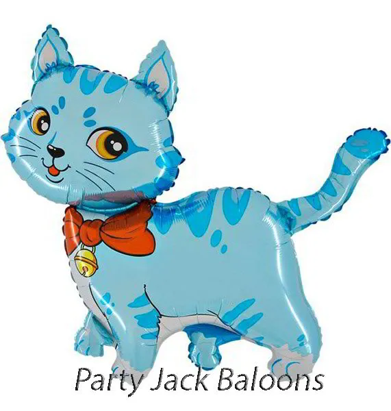 Балон синьо коте с хелий - Размер: 36' (91 см.) 