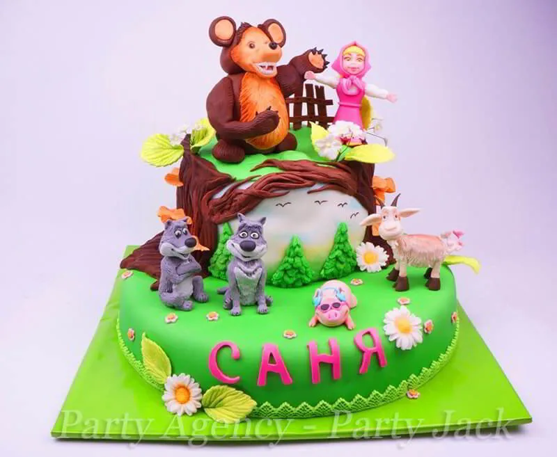 Детска торта Маша и мечока