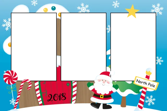 holiday party - photo booth overlay template - boston