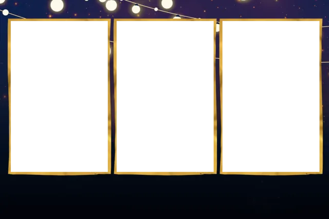 PHOTO BOOTH OVERLAY - HIGH CLASS GOLD