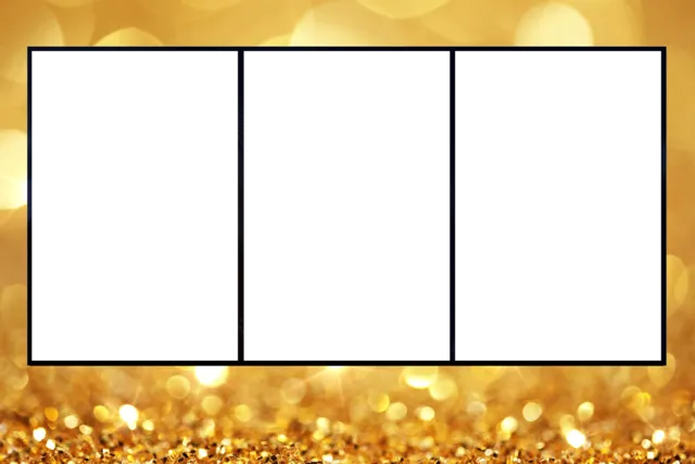 gold glitter - photo booth overlay template - boston