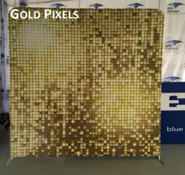 gold pixels - photo booth backdrop - boston