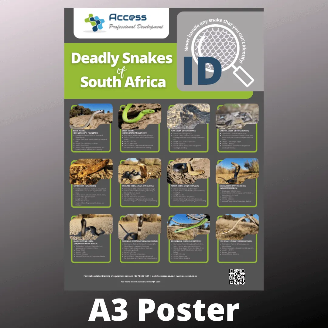 A3 Snake ID Poster