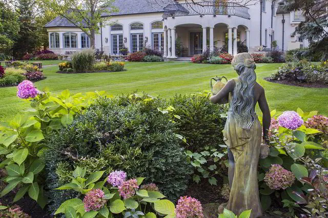 Garden Statue in Residential Garden