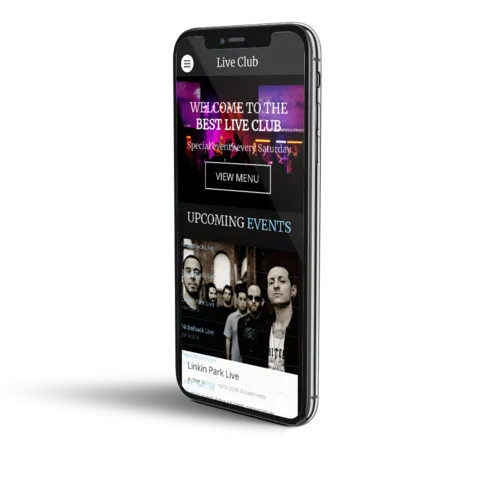 Events mobile template