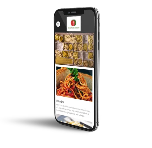 Italian restaurant mobile template