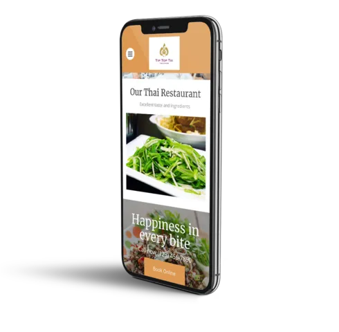 Thai restaurant mobile template