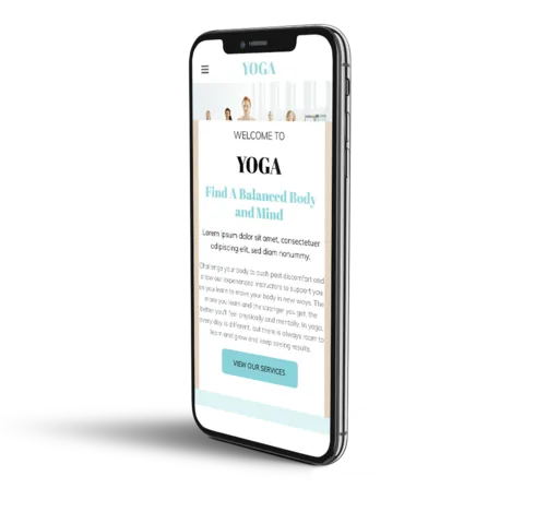 Yoga mobile template