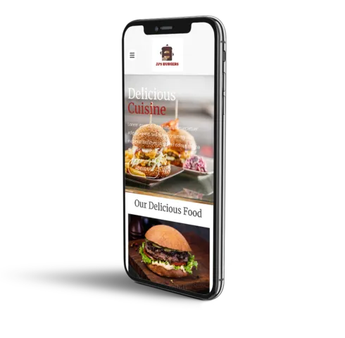 Burger restaurant mobile template