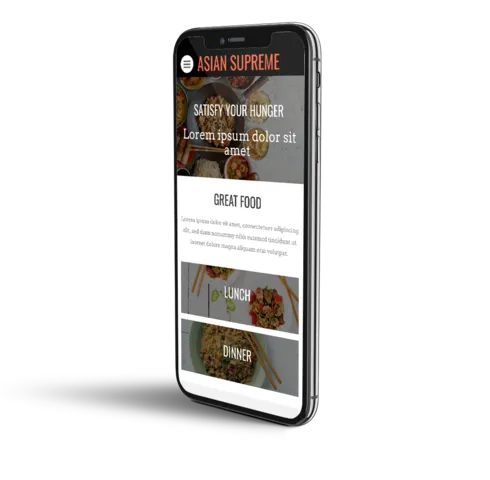 Chinese restaurant mobile template