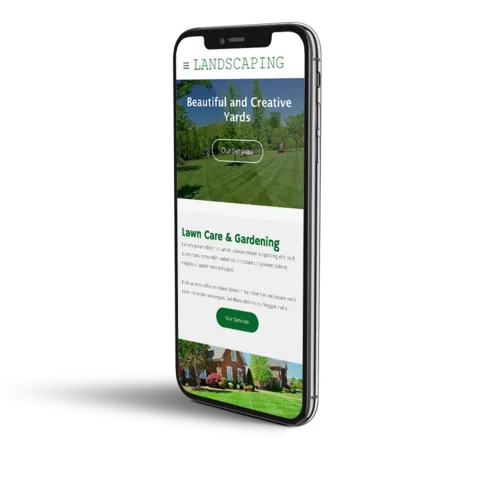 Landscaping website mobile template