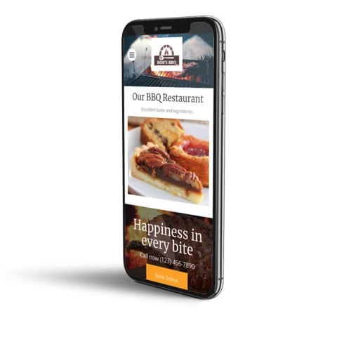 BBQ restaurant mobile template