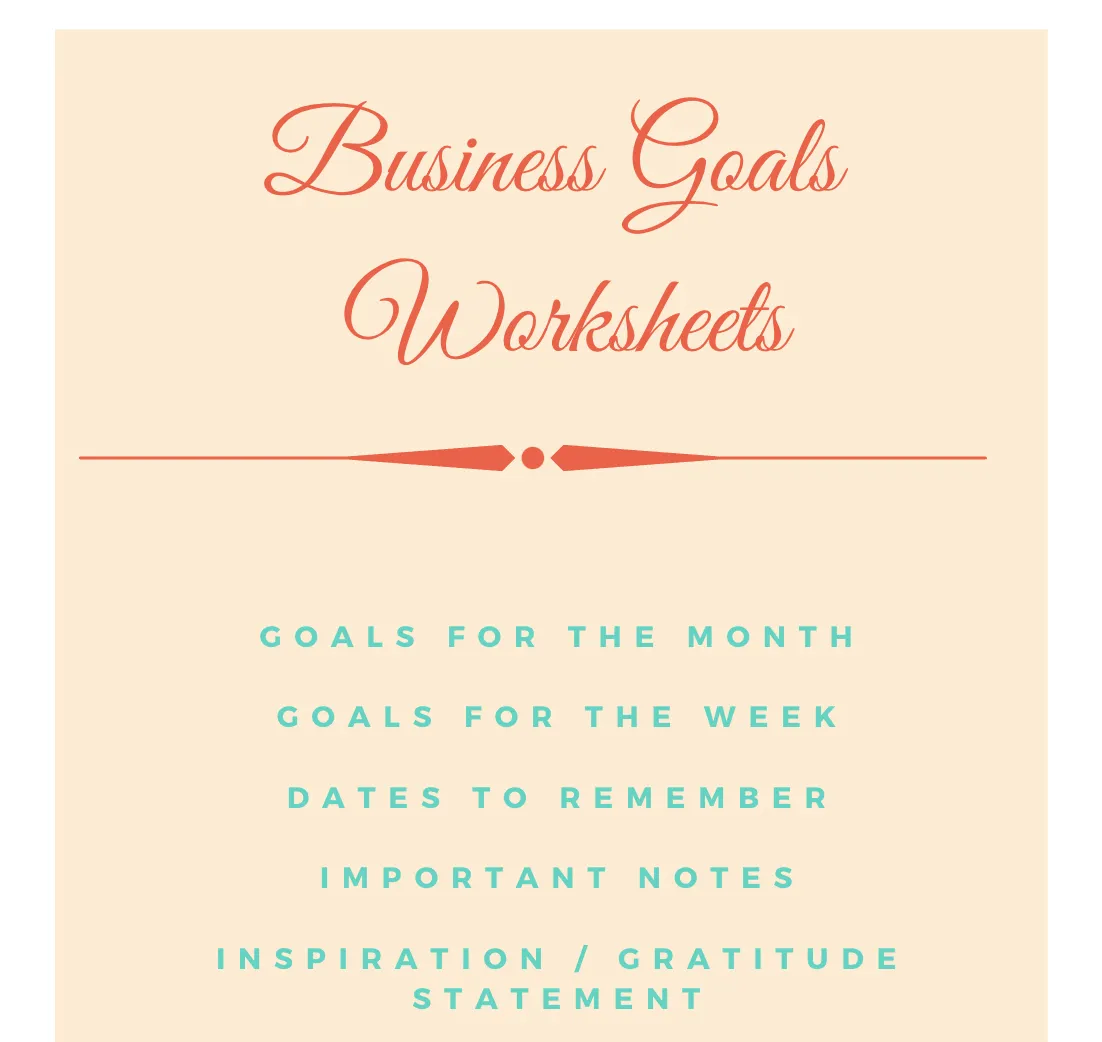 DFY-Business Goals Monthly - Weekly Template
