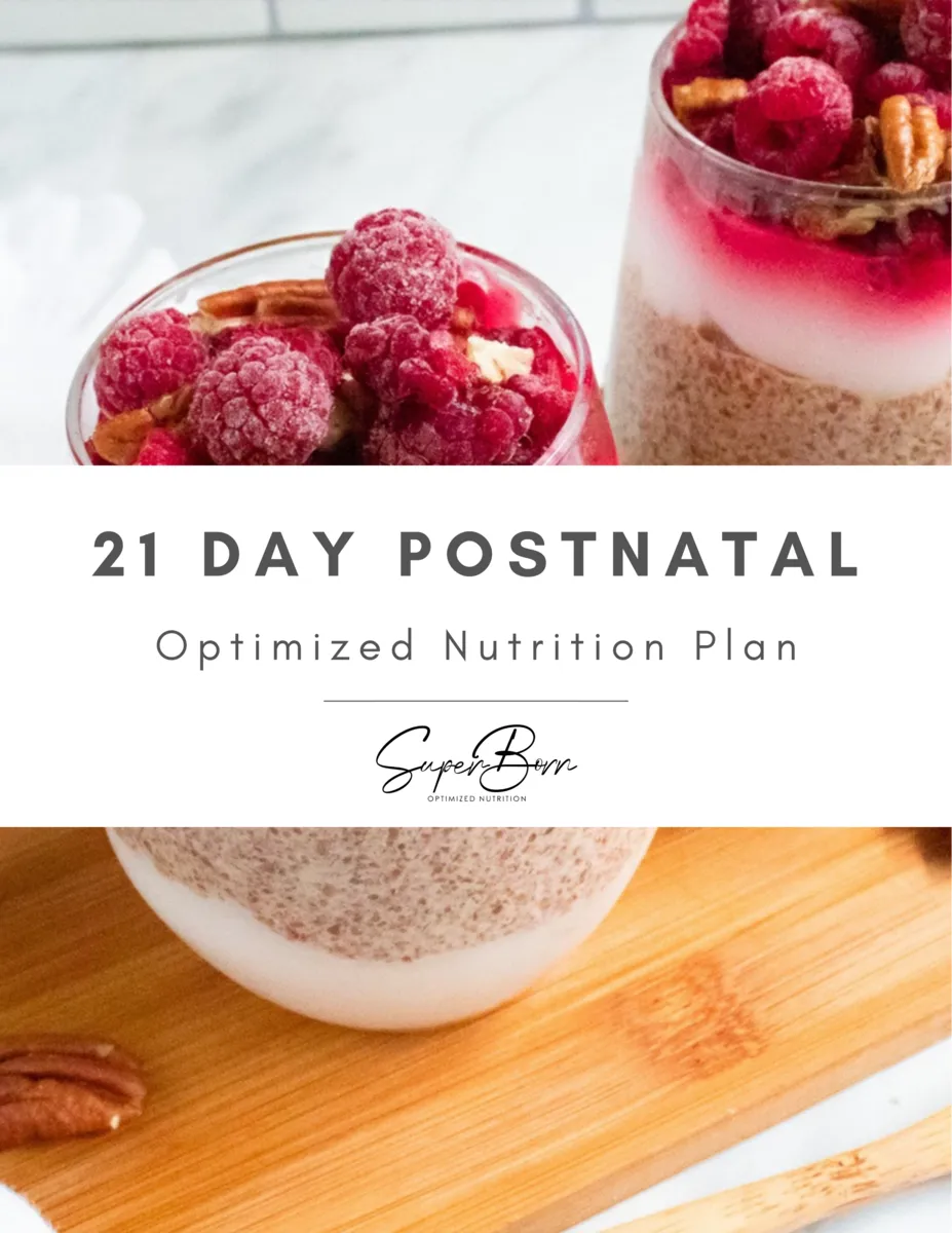 21 day Postnatal Meal Plan
