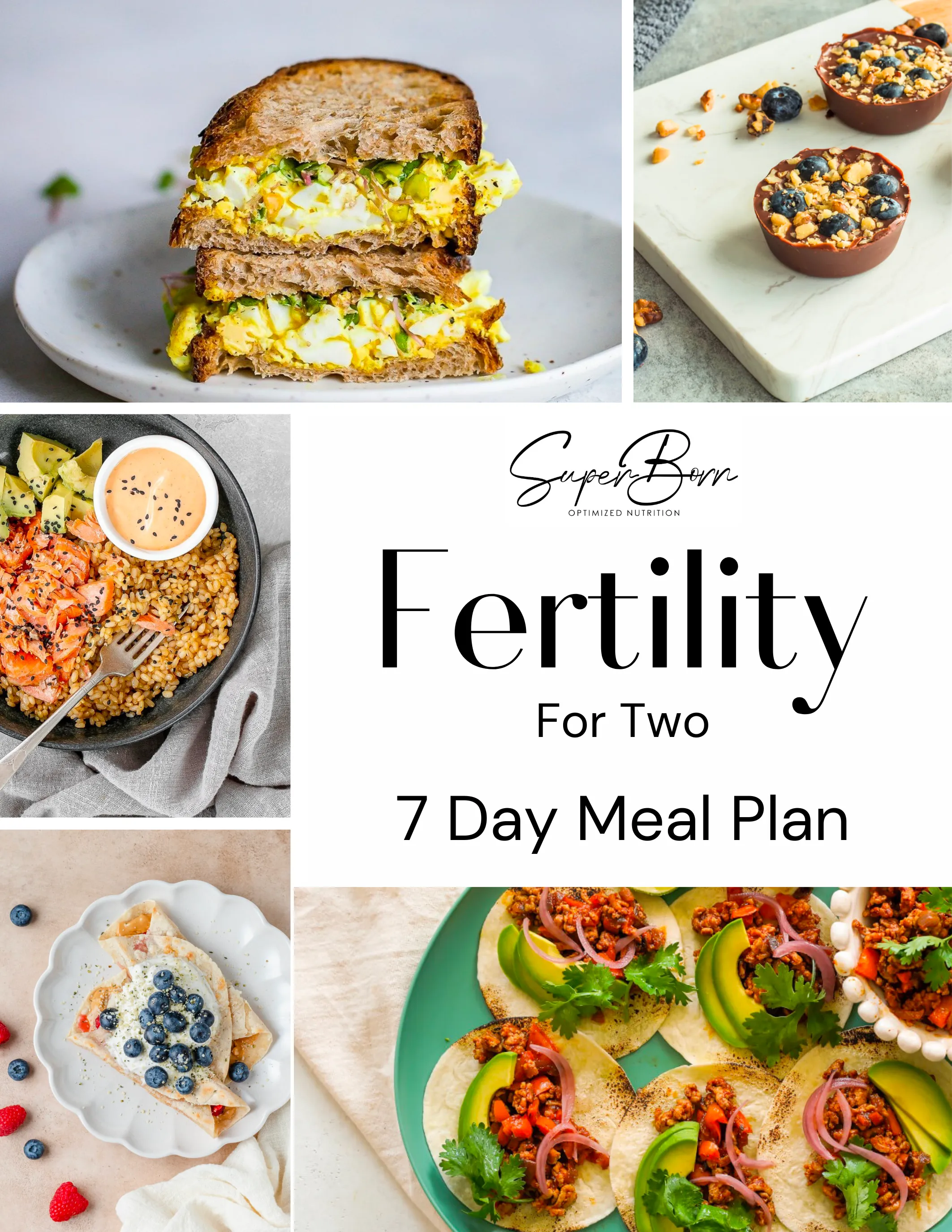 7 Day Fertility Nutrition Support Meal Plan For Two