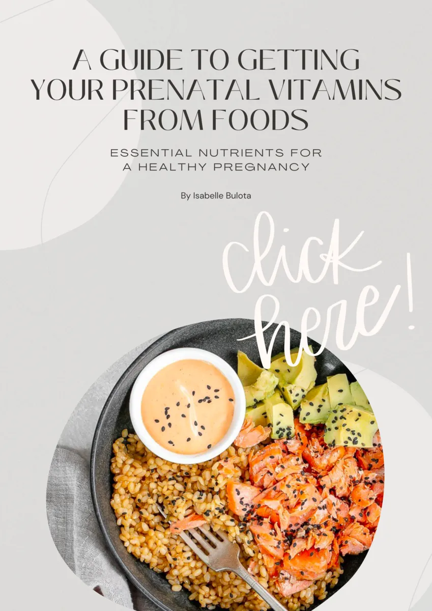 A Guide To Getting Your Prenatal Vitamins From Foods