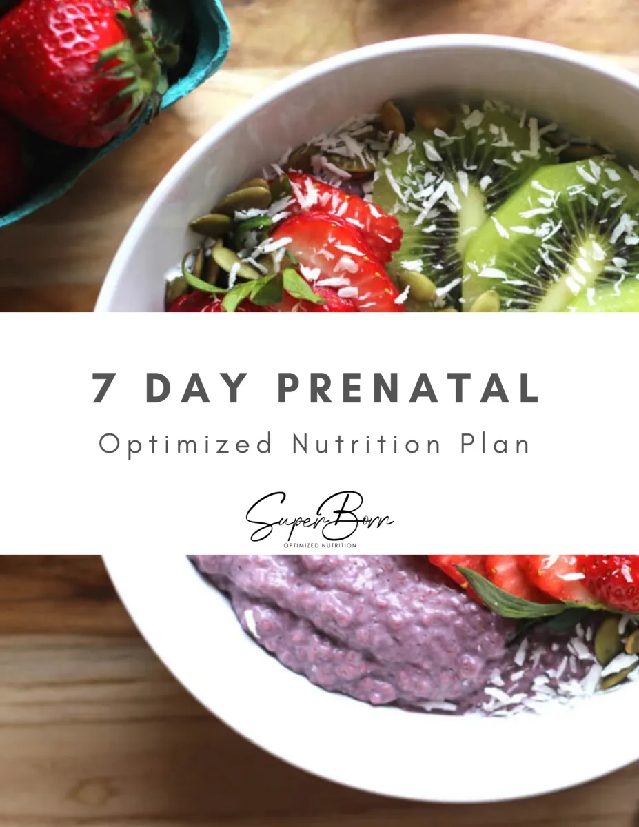 7 day Prenatal Meal Plan
