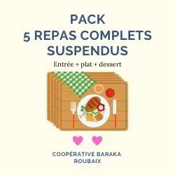 Baraka : Pack 5 repas complets suspendus