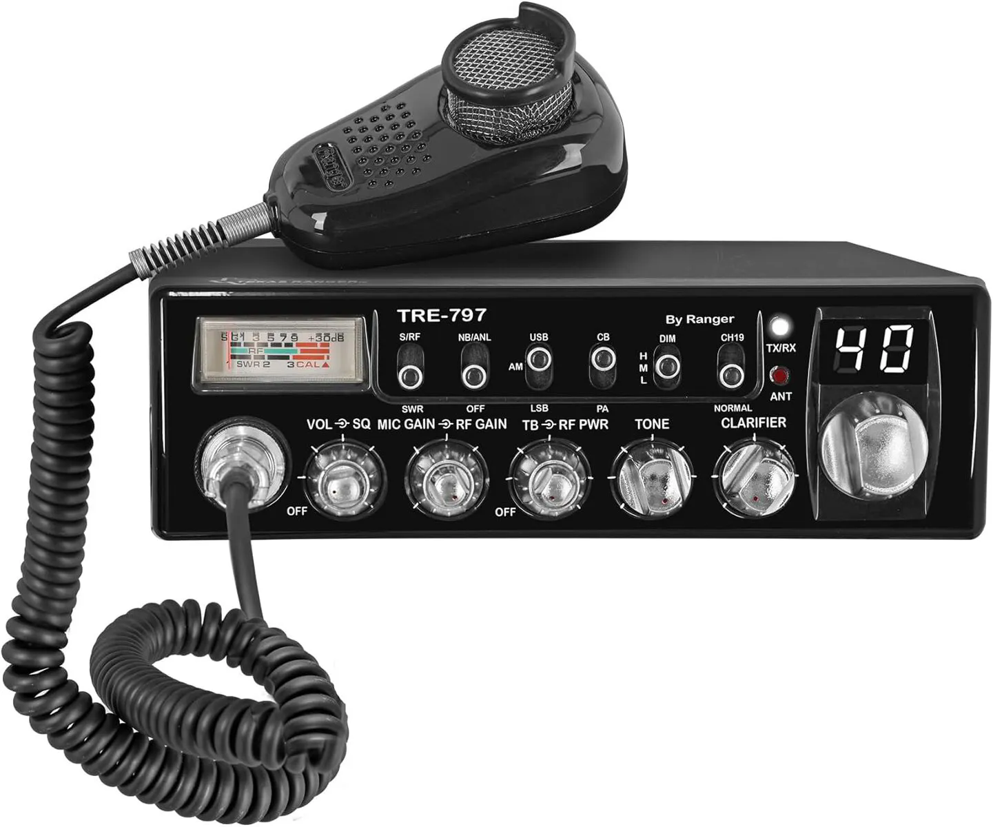 AnyTone AT-6666 PRO Radio 10m, 80W Modes AM FM USB LSB PA CW