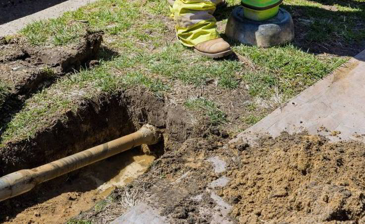 Broken Sewer Line Repair