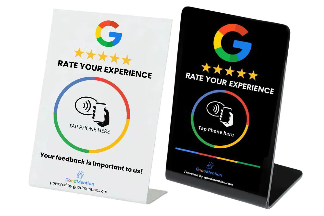 Tap to Review Stand for Google Reviews