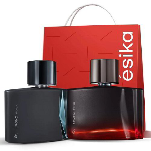 Set Kromo Fire Kromo Black Elegancia Pasion y Misterio en Perfumeria Masculina Regalo Exclusivo Compra el Set Kromo Fire Kromo Black La Combinacion Perfecta de Fragancias y Estilo