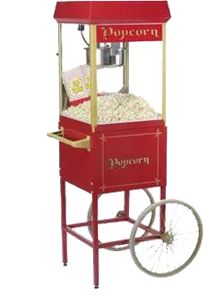 Old fashion popcorn machine