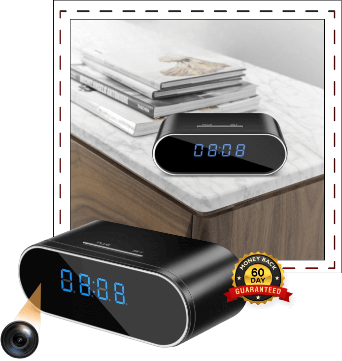 Safe View Surveillance Clock