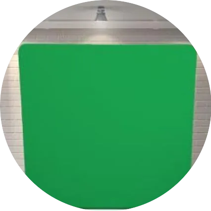 green screen backdrop for photo booth rental experience