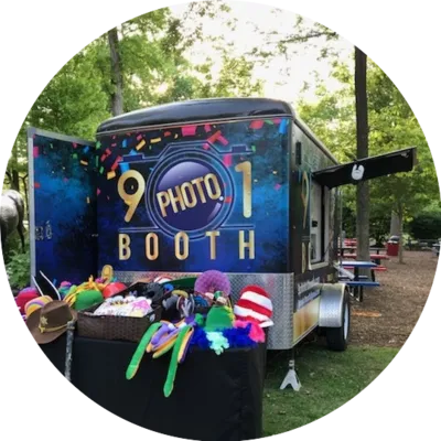 outdoor trailer photo booth rental
