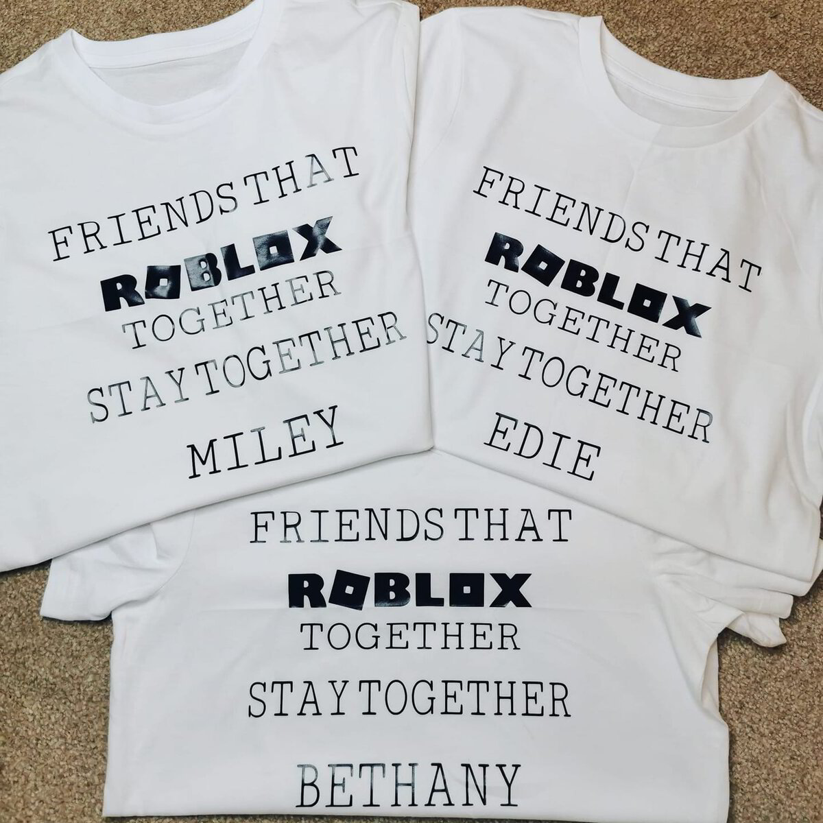 personalised roblox t shirt