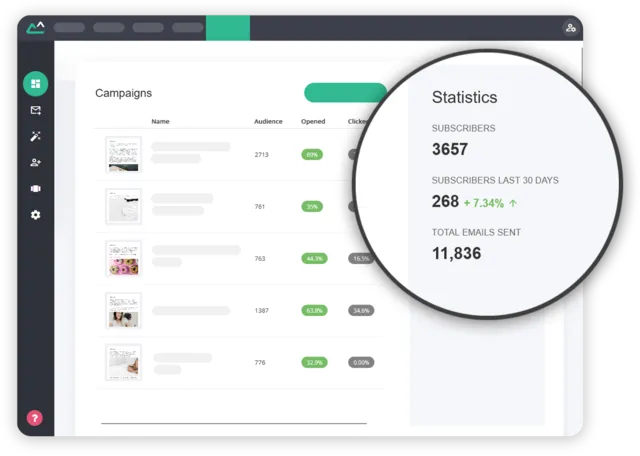 email marketing campaigns with statistics