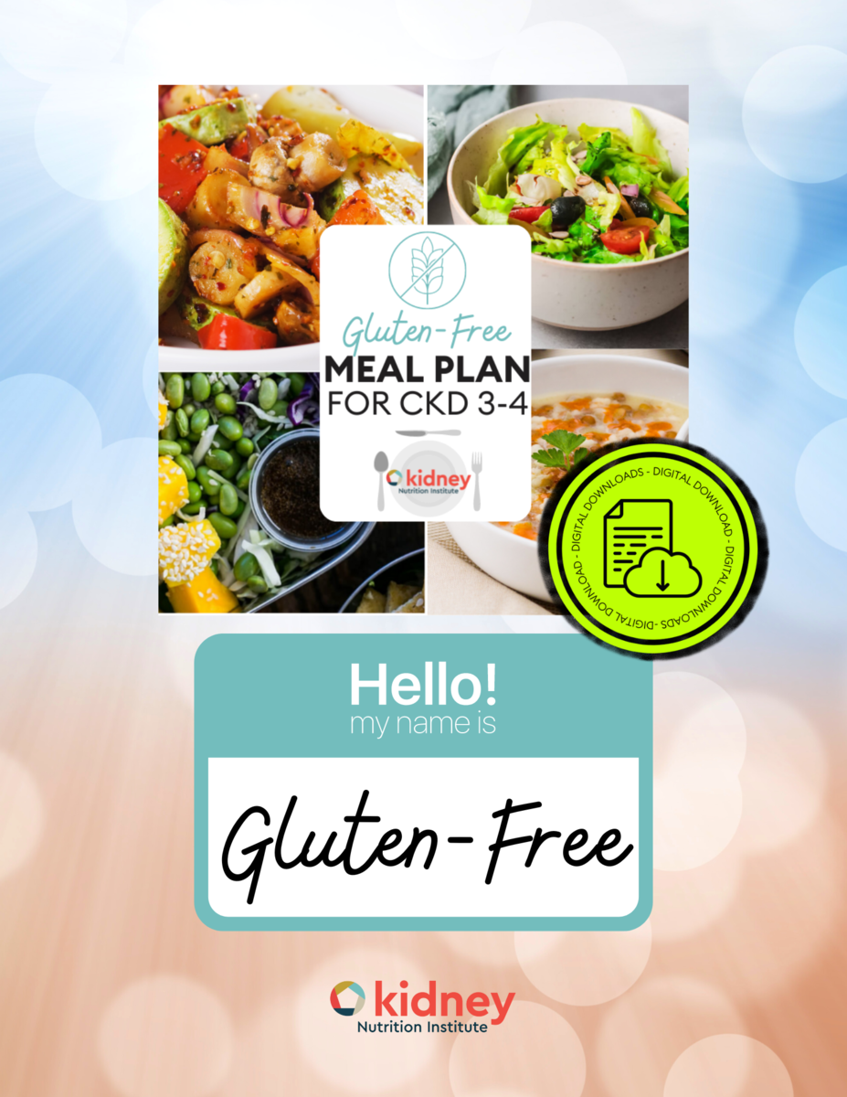 Gluten-Free-Early CKD Meal Plan (Plant-Based)