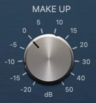 Make Up Gain inside Logic Pro X Compressor